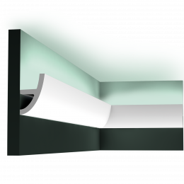 Лепнина Orac Axxent DUROPOLYMER® C373 Профиль для скрытого освещения Antonio 50x80x2000мм в Курске