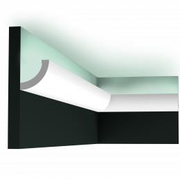 Лепнина Orac Axxent DUROPOLYMER® C362 Профиль для скрытого освещенияCurve 50x50x2000мм в Курске