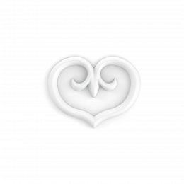 Лепнина Orac Luxxus PUROTOUCH® G75 Декоративный элемент сердце 210x14x270мм в Курске