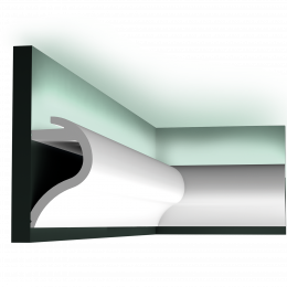 Лепнина Orac Axxent DUROPOLYMER® C364 Профиль для скрытого освещения Wave 80x140x2000мм в Курске