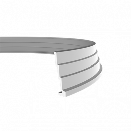 Лепнина Европласт Карниз гибкий 1.50.145F 264x90x2000мм в Курске