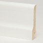 Плинтус деревянный ламинированный Pedross белый гладкий сапожок 80х20 в Курске