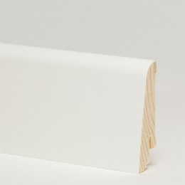 Плинтус деревянный ламинированный Pedross белый гладкий 58х20 в Курске