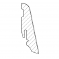 Плинтус МДФ ламинированный Haro 19x58 Дуб Альпийский Серый 407814 в Курске